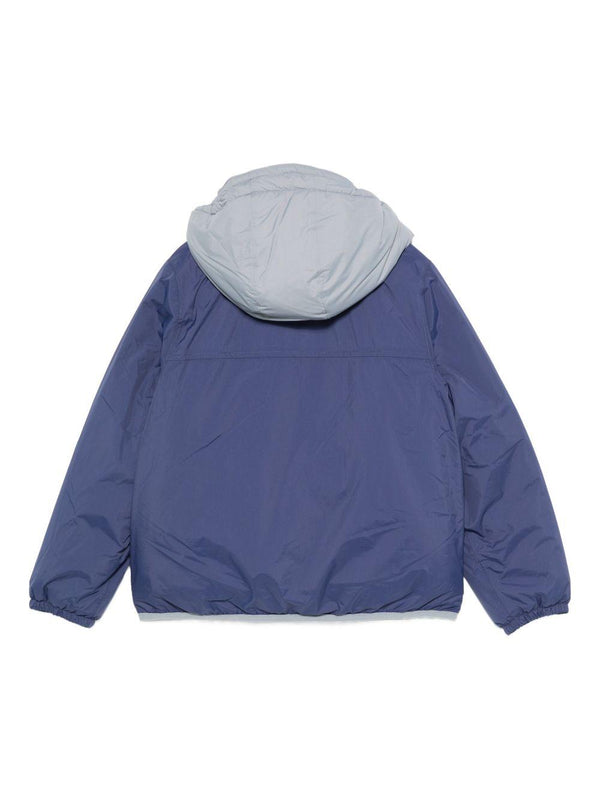 Giubbino per bambino K-Way Kids blu con design imbottito