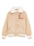 Bomber per bambino Lanvin Enfant beige con logo ricamato