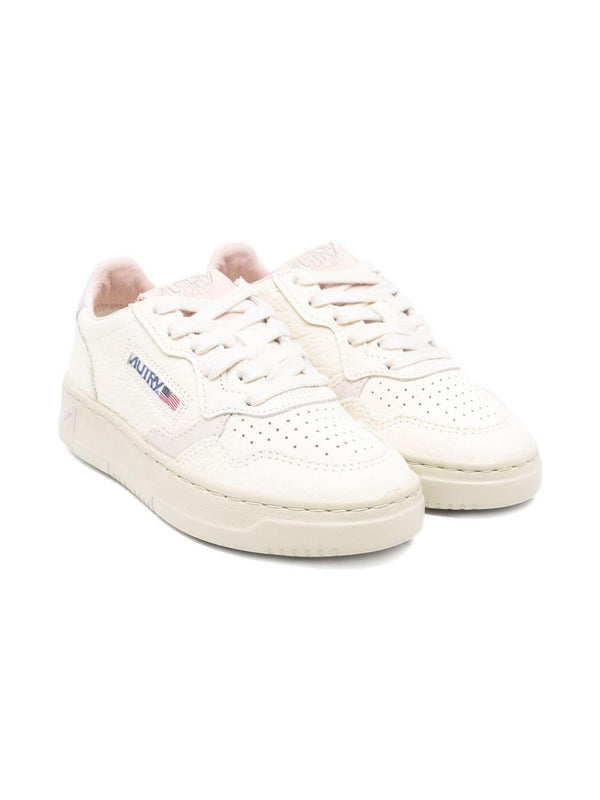 Sneakers per bambini Autry Kids bianco con dettagli traforati