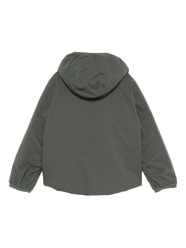 Giubbino per bambino K-Way Kids verde con toppa con logo