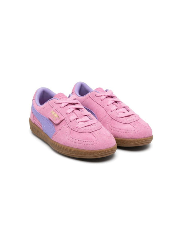 Sneakers per bambina Puma Kids Palermo rosa con logo laterale e sul tallone
