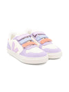 Sneakers per bambina VEJA Kids bianco con dettaglio logo V