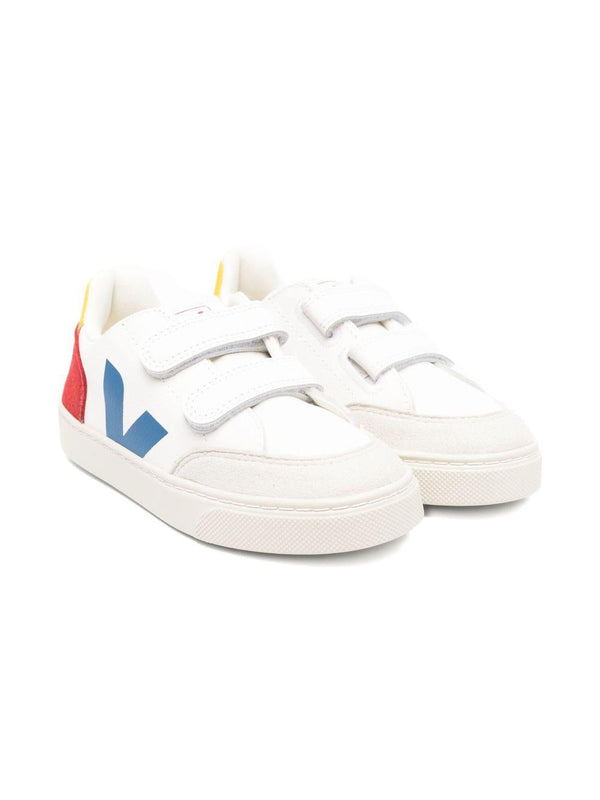Sneakers per bambini VEJA Kids bianco con dettaglio logo V