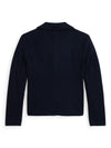 Blazer per bambina POLO RALPH LAUREN KIDS blu con ricamo
