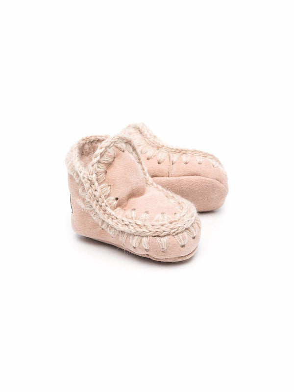 Stivali per neonata Mou Kids rosa con punta tonda