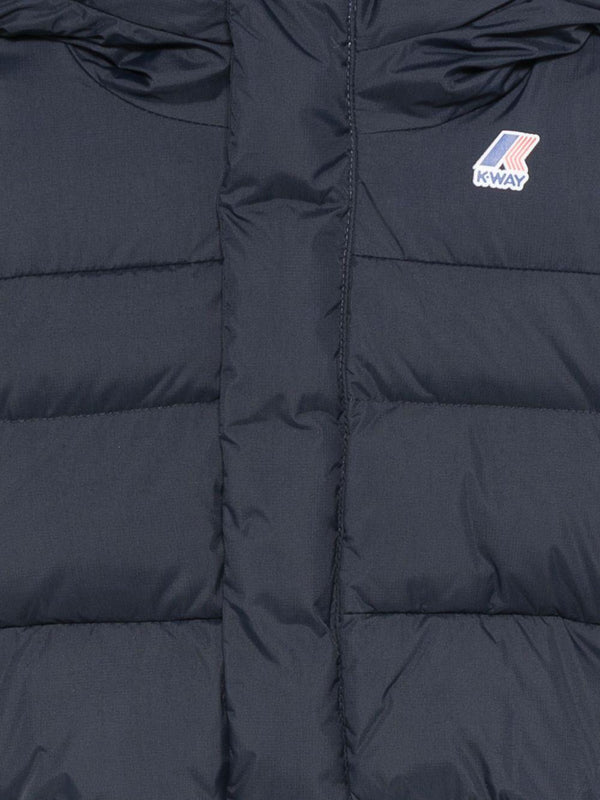 Giubbino per neonato K-Way Kids blu con design trapuntato