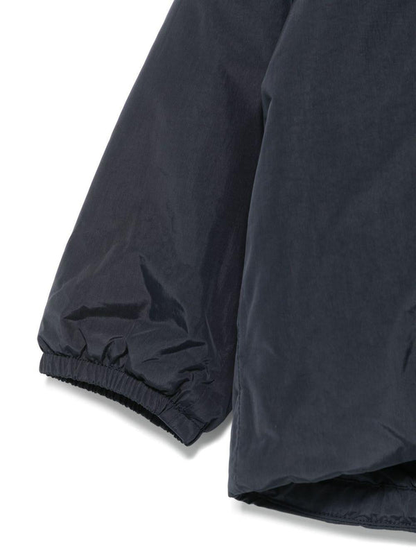 Giubbino Jack per neonato K-Way Kids blu con applicazione con logo sul petto