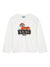 T-shirt per bambino Kenzo Kids bianco con stampa Tiger