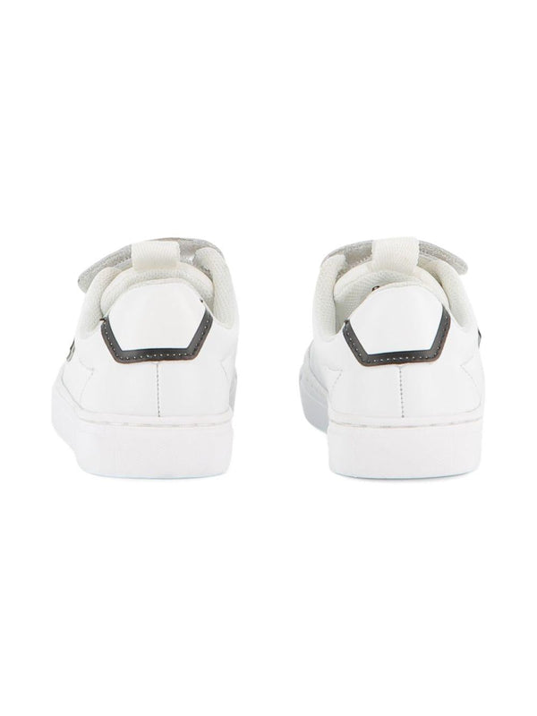 Sneakers per bambino BOSS Kids bianche con applicazione con logo