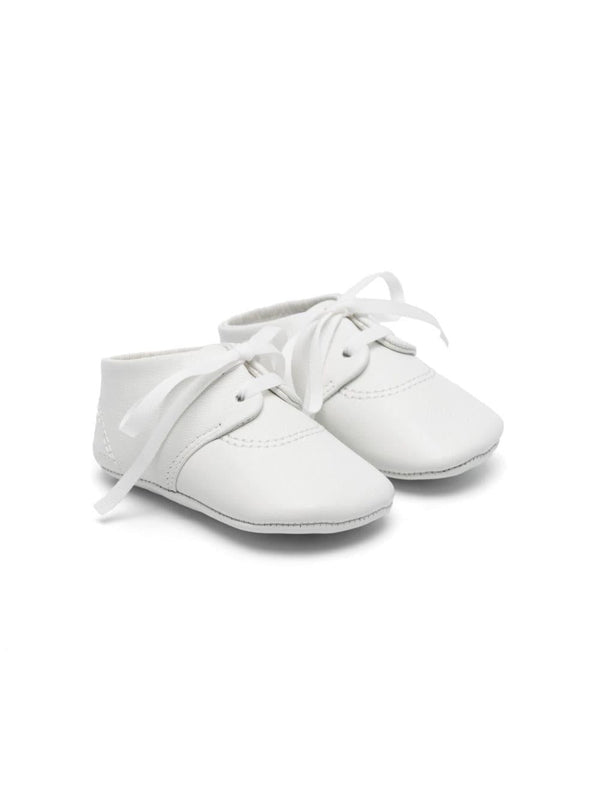 Scarpe primi passi per neonato Golden Goose Kids bianco con lacci
