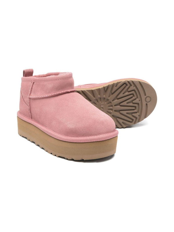 Stivali per bambina UGG Kids rosa con plateau