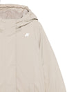 Giubbino per bambino K-Way Kids beige con design imbottito