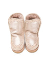 Stivaletti Eskimo per bambina Mou Kids beige con effetto metalizzato