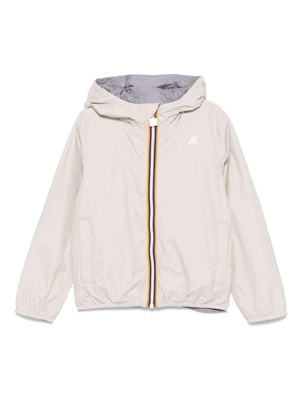 Giubbino Jake per bambino K Way Kids beige con tasche con zip