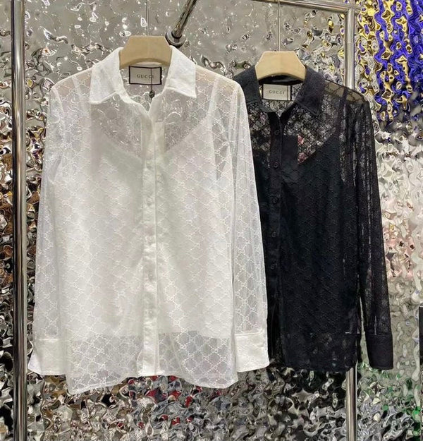 Chemise en tulle Gucci