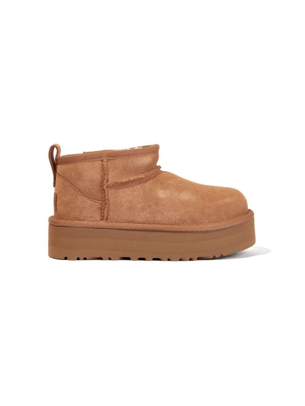 Stivali per bambina UGG Kids Classic Mini Platform marrone cammello
