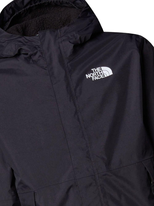 Giubbino per bambino The North Face Kids nero con stampa con logo sul davanti e sul retro