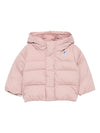 Giubbino per neonata K-Way Kids rosa con design trapuntato
