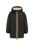 Giacca per bambino K Way Kids nero con cappuccio e fodera in pile