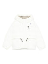 Giubbino per bambino K-Way Kids bianco con design trapuntato