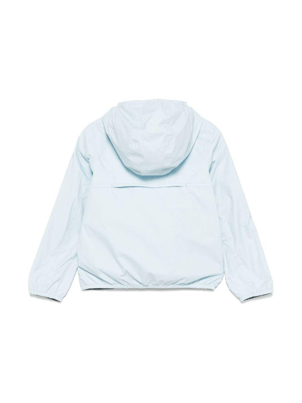 Giacca per bambini K-Way Kids Jake azzurro con design reversibile