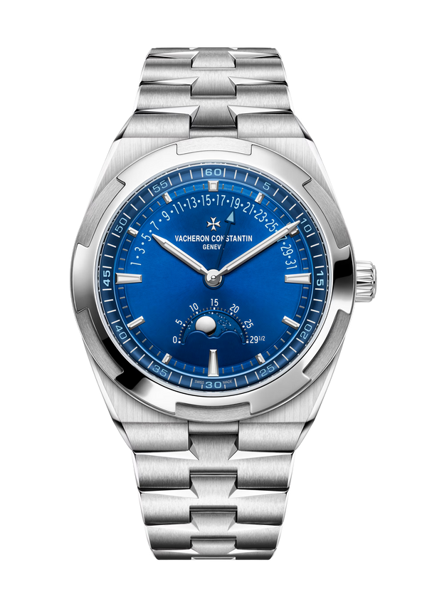 Overseas Moon Phase Retrograde Date 41mm Steel Automatic Watch