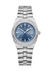 Overseas 33mm Steel Quartz Diamond Bezel Watch