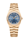 Overseas 33mm Pink Gold Diamond Bezel Quartz Watch
