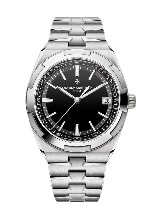 Overseas 41mm Steel Black Dial Automatic Watch