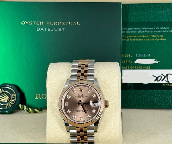 Rolex Datejust 31, Two Tone, with box and papers