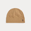 CABLE-KNIT MERINO WOOL–BLEND BEANIE