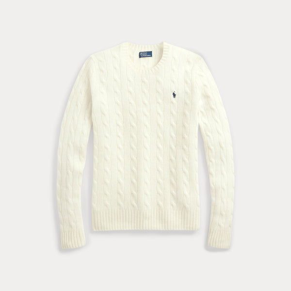 CABLE-KNIT WOOL-CASHMERE SWEATER