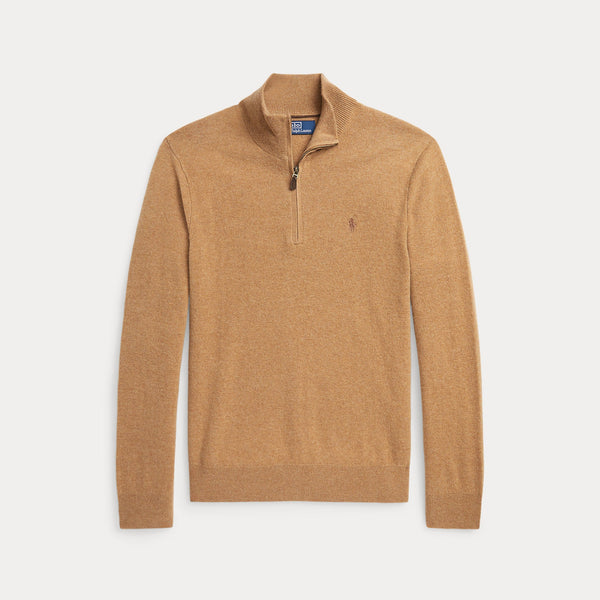 WOOL QUARTER-ZIP SWEATER