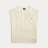 CABLE-KNIT WOOL-CASHMERE SWEATER VEST