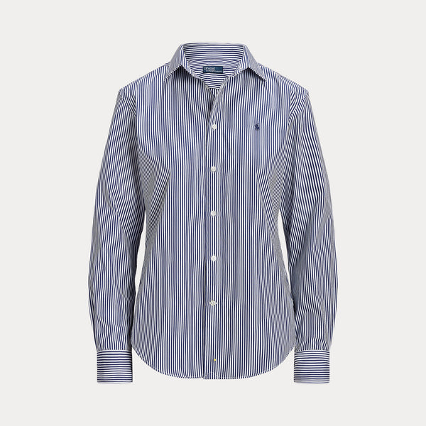 SLIM FIT STRIPED COTTON SHIRT