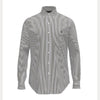 CUSTOM FIT STRIPED STRETCH POPLIN SHIRT