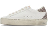 Golden Goose Hi Star 'White Antique Pink Glitter'