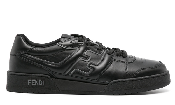 Fendi Match leather sneakers "Black / Grey"