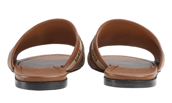 Gucci Slide Sandal With Horsebit "Light Brown" 