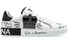 Dolce &amp; Gabbana logo-patch sneakers "White" 