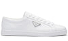 Prada Brushed Leather Sneaker 'White' 