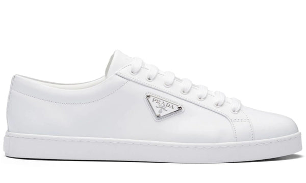 Prada Brushed Leather Sneaker 'White'