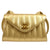 CHANEL 1994-1996 Gold Lambskin Vertical Shoulder Bag