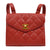 CHANEL 1991-1994 Red Caviar Shoulder Bag