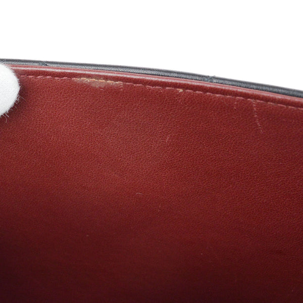 CHANEL 1991-1994 Chain Shoulder Bag Black Lambskin