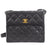 CHANEL 1996-1997 Flap Box Shoulder Bag Small Black Caviar