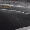 CHANEL 1996-1997 Double Side Classic Flap Shoulder Bag Medium Black Caviar