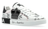 Dolce &amp; Gabbana logo-patch sneakers "White" 