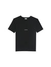 T-SHIRT A MANICHE CORTE SAINT LAURENT BOYFRIEND IN JERSEY DI COTONE