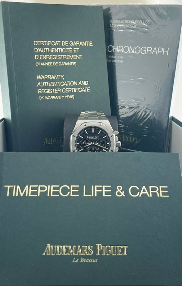 Royal Oak Chronograph Black Dial Full Set